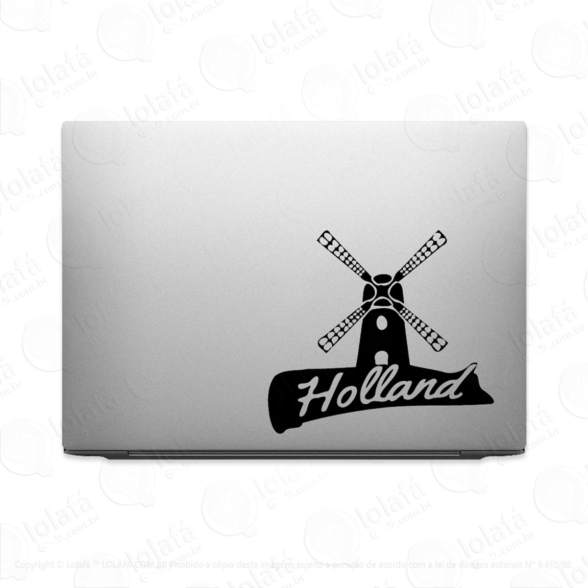 Adesivo Para Notebook Holanda Moinho De Vento Mod:2657