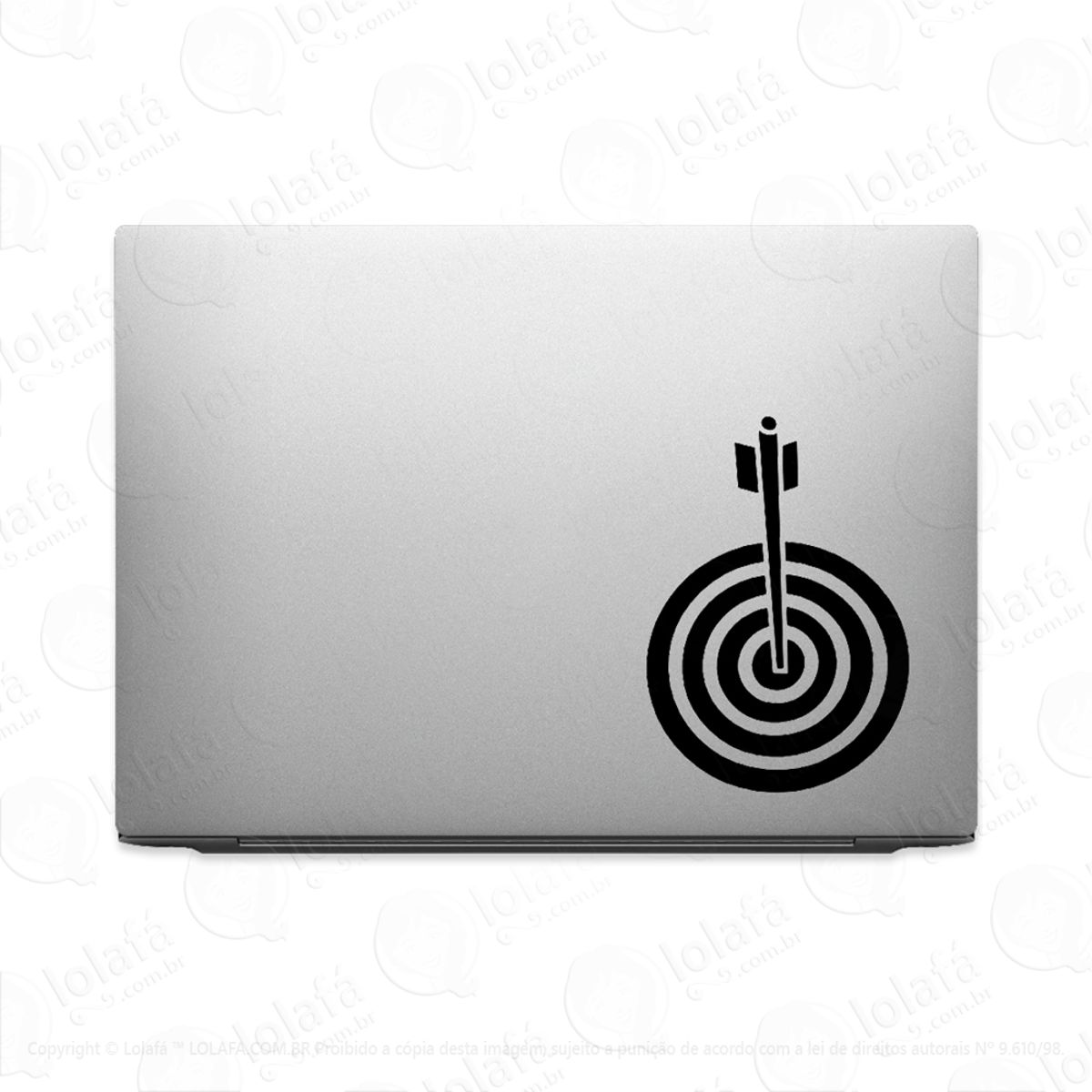 Adesivo Para Notebook Flecha Na Mosca Tiro Ao Alvo Mod:2669
