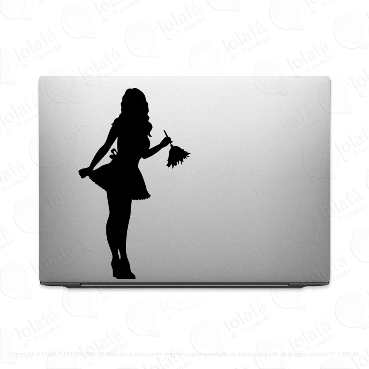 Adesivo Para Notebook Faxineira Sensual Sexy Maid Mod:2676