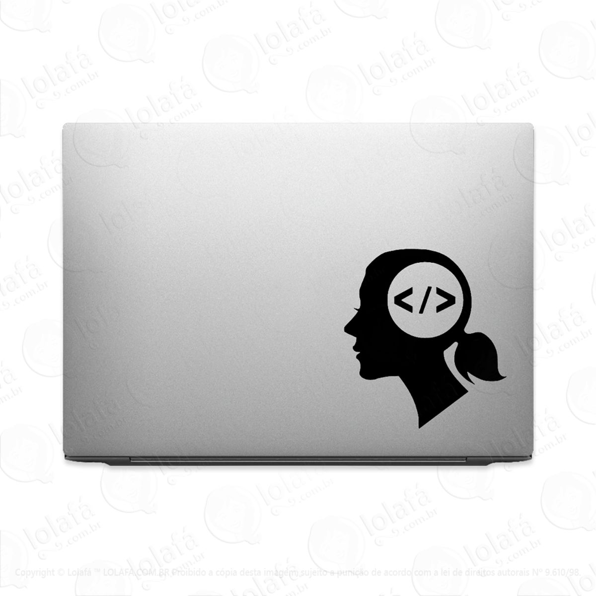 Adesivo Para Notebook Programação Mulheres Em Ti Mod:2682