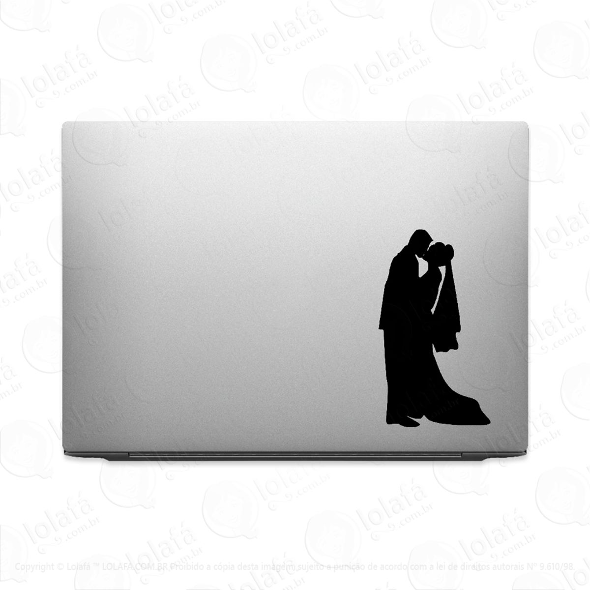 Adesivo Para Notebook Casal De Noivos Casamento Mod:2685
