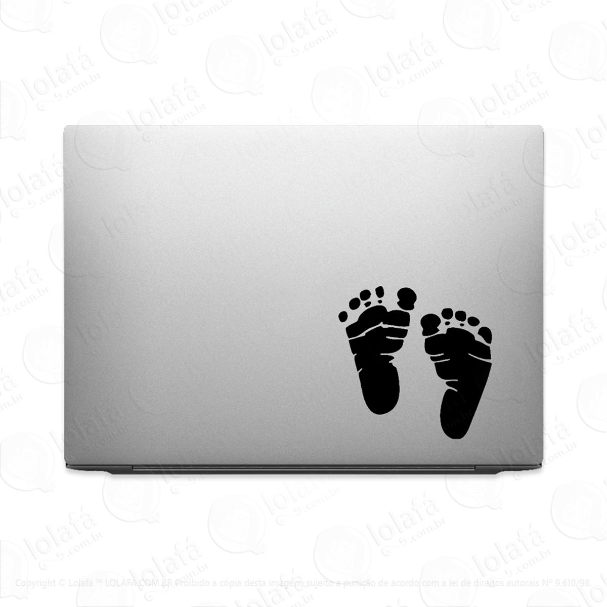 Adesivo Para Notebook Pézinho Bebê Recém Nascido Mod:2704