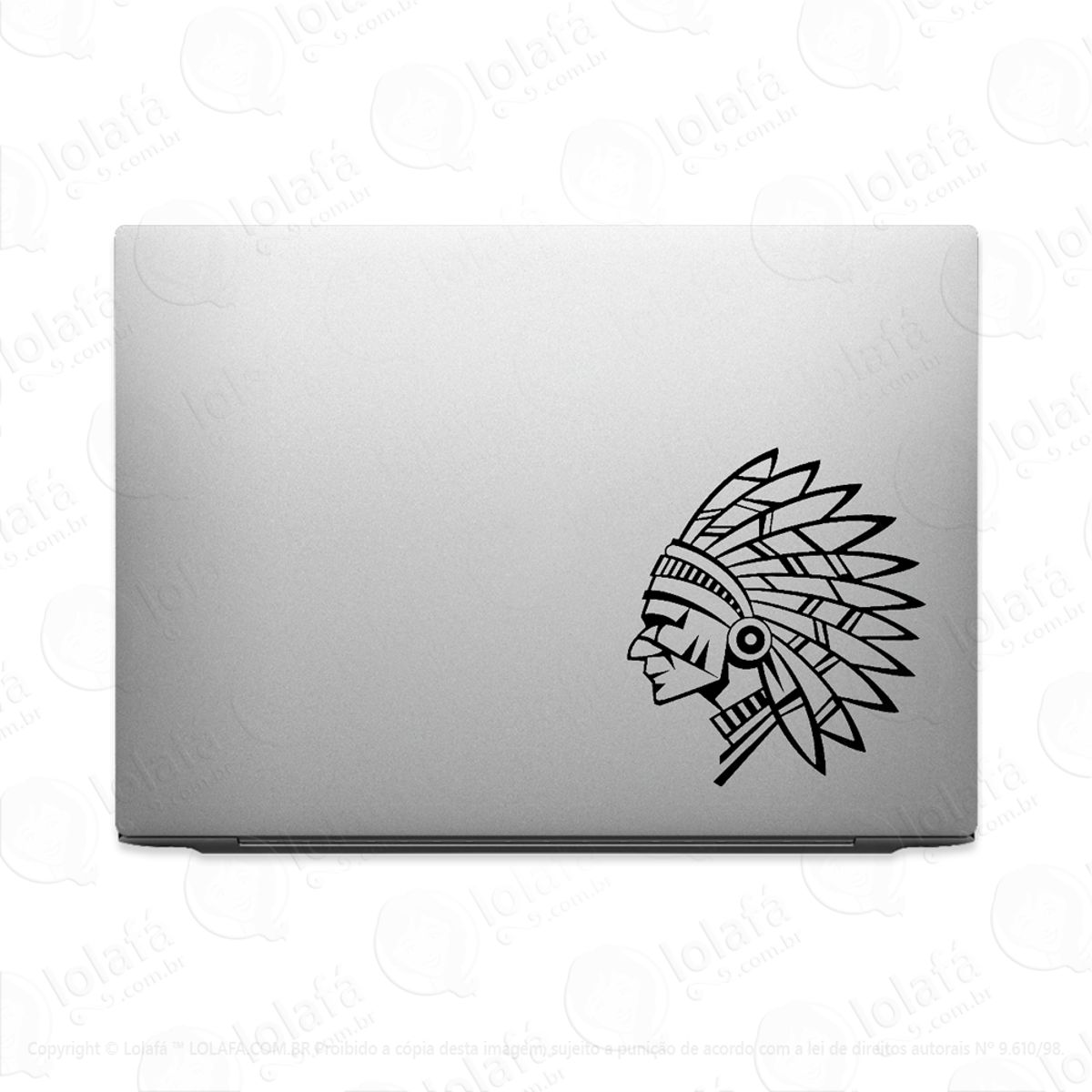 Adesivo Para Notebook Índio De Cocar Mod:2709