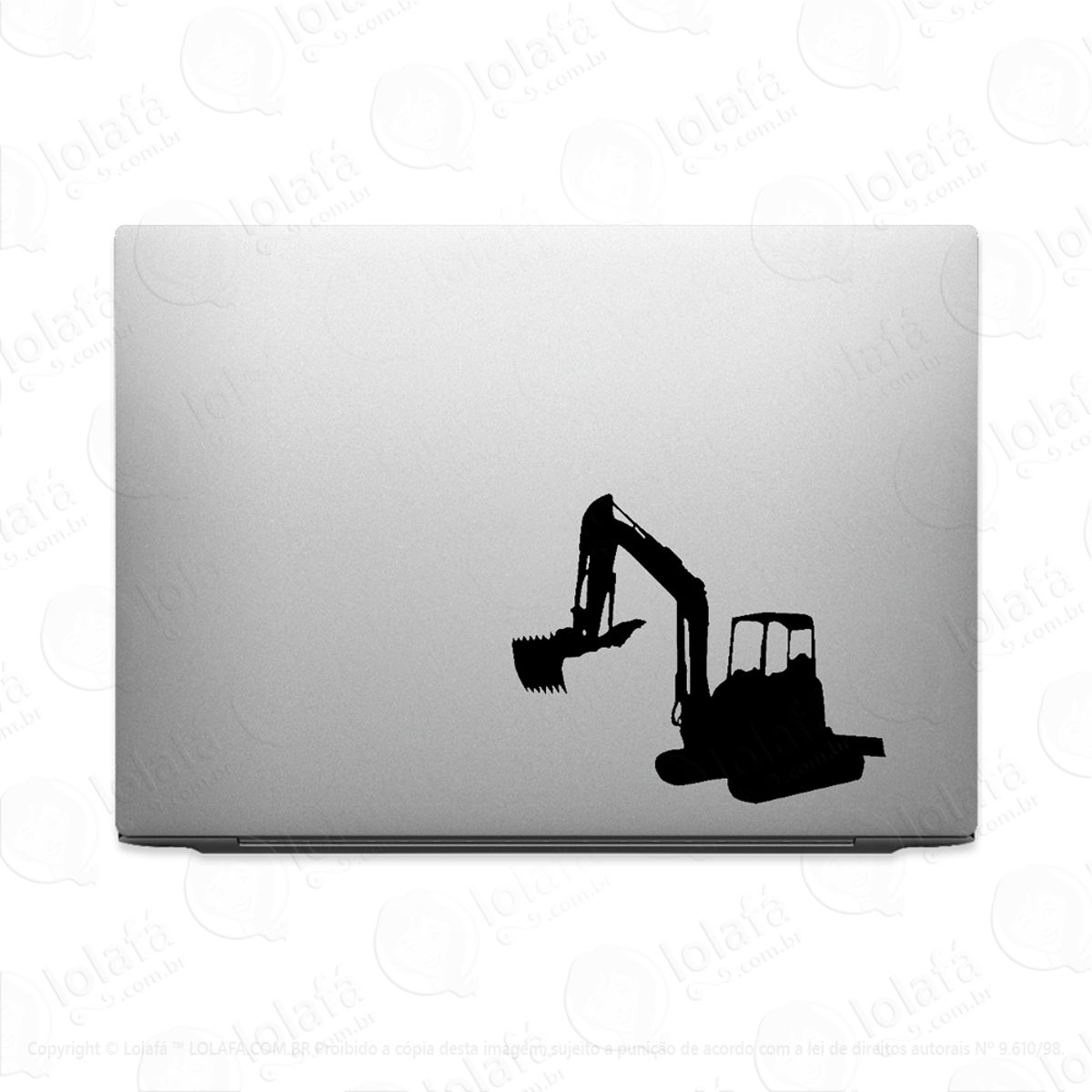 Adesivo Para Notebook Retroescavadeira Trator Mod:2712