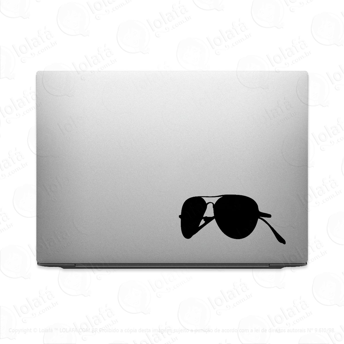 Adesivo Para Notebook Óculos De Sol Aviador Mod:2713