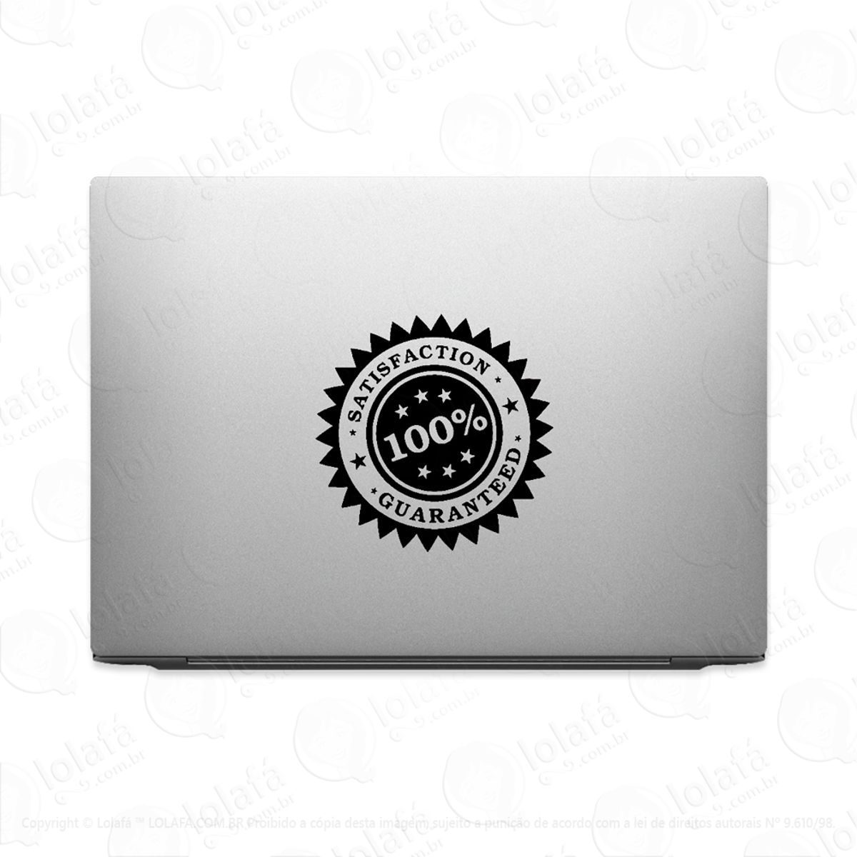 Adesivo Para Notebook Selo Satisfação 100% Garantida Mod:2718