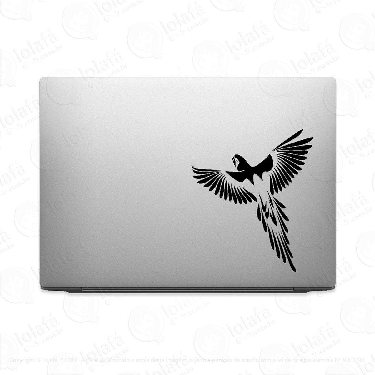 Adesivo Para Notebook Arara Ave Voando Mod:2731