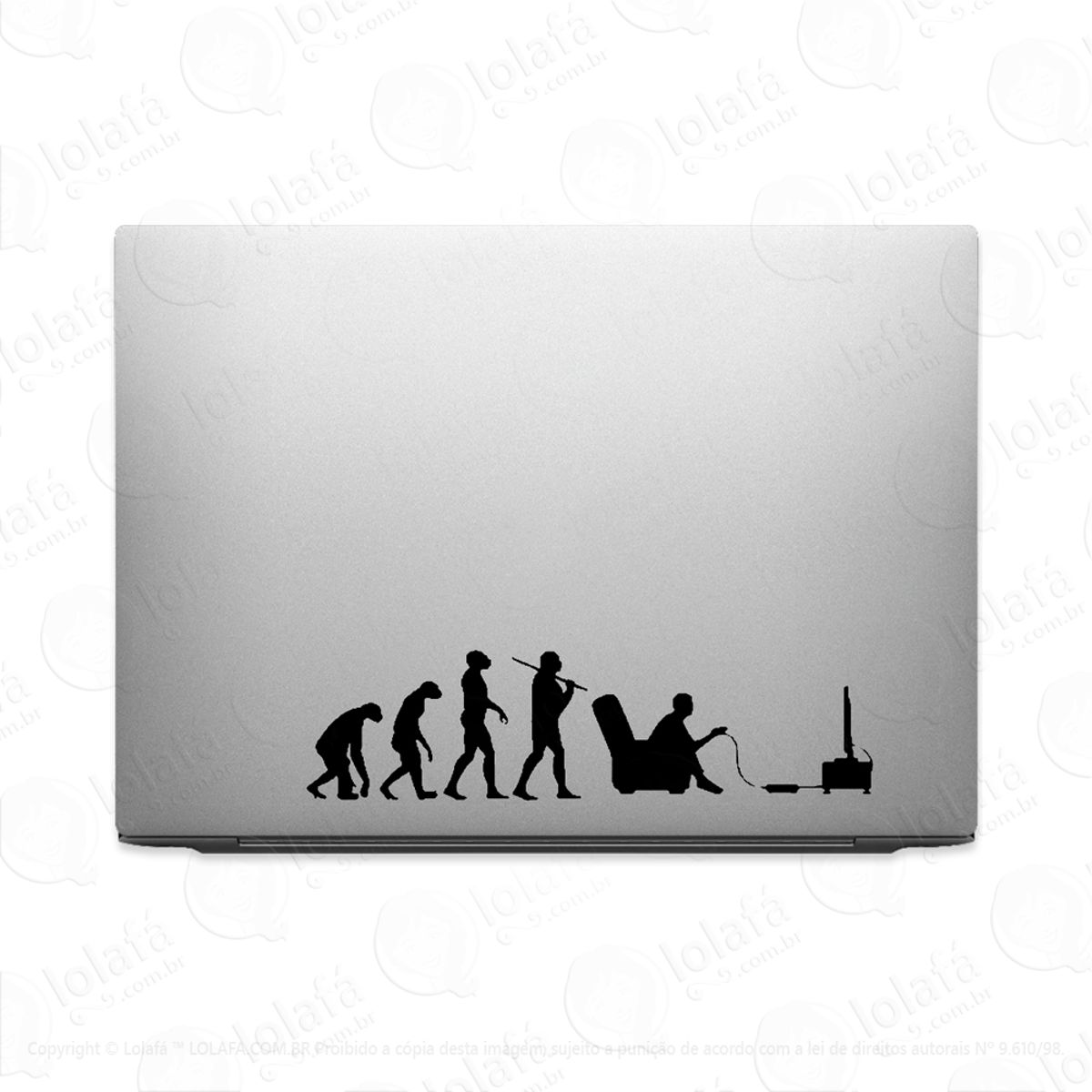Adesivo Para Notebook Evolução Gamer Video Game Jogador Mod:2737