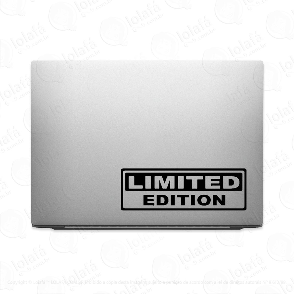 Adesivo Para Notebook Edição Limitada Aviso Mod:2746
