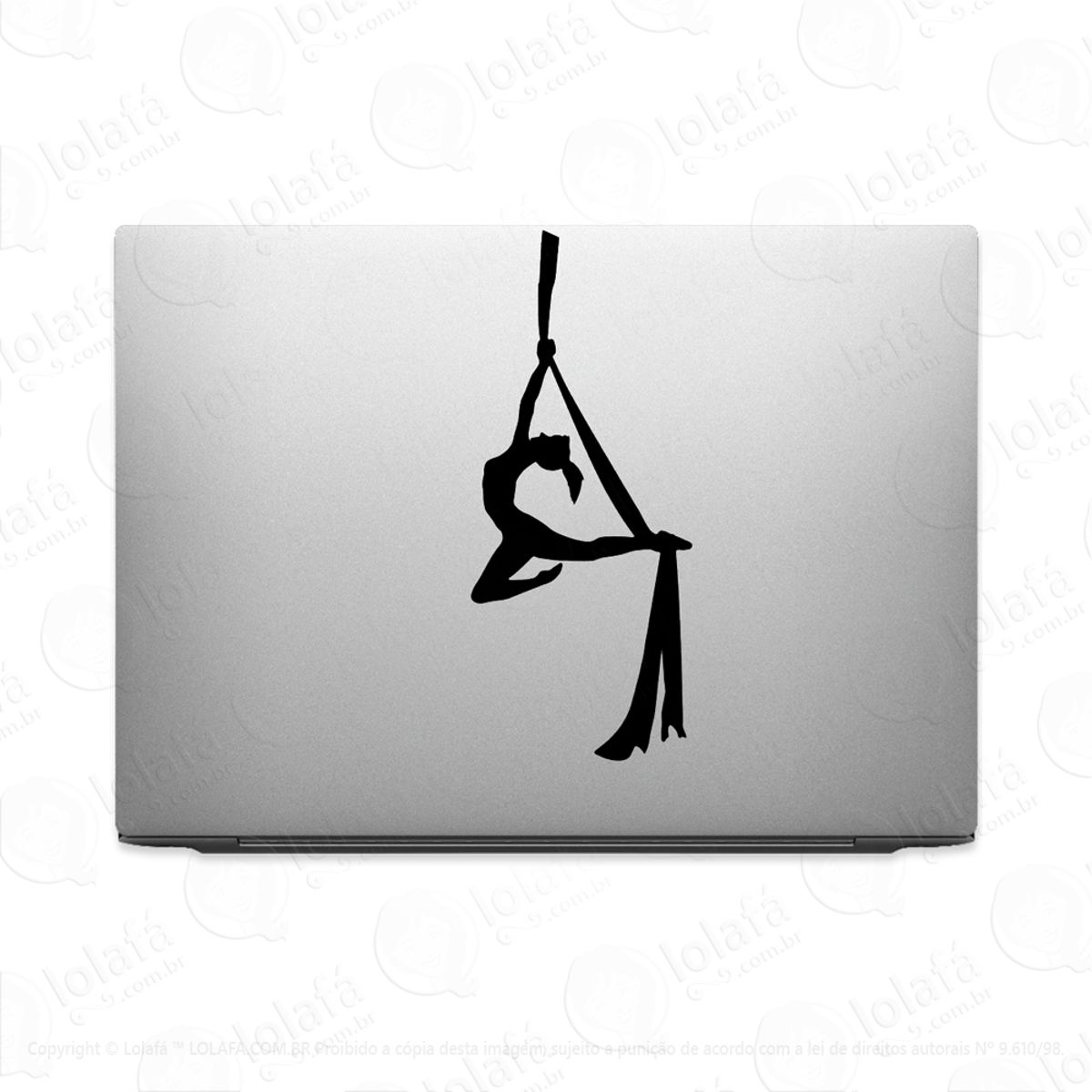 Adesivo Para Notebook Trapezista Tecido Circo Artista Mod:2763