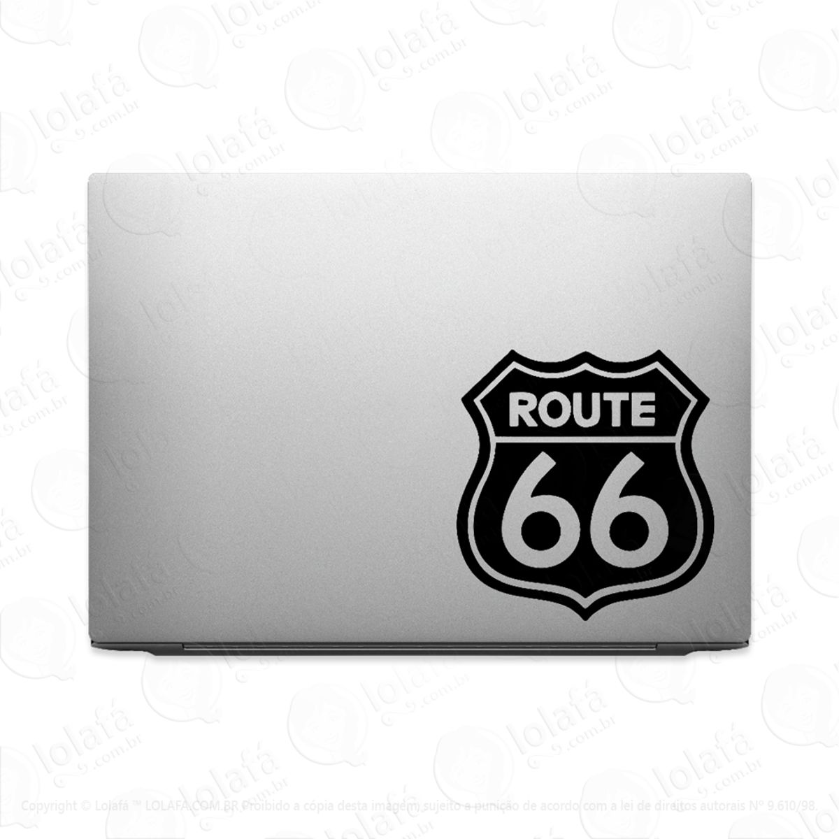 Adesivo Para Notebook Estados Unidos Estrada Rota 66 Mod:2778