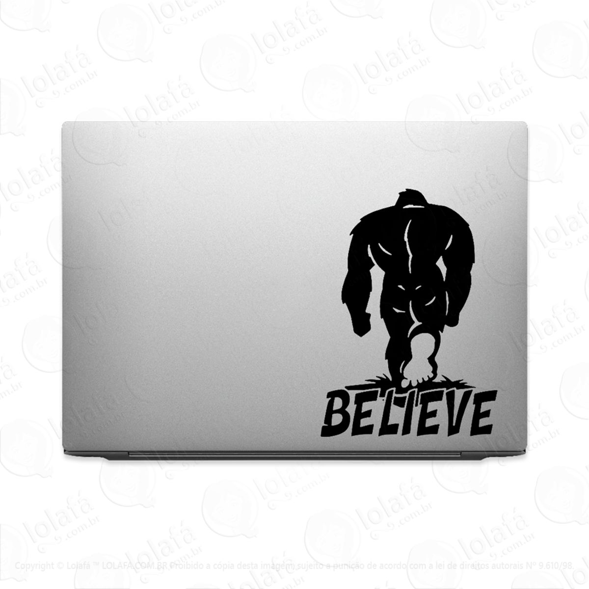 Adesivo Para Notebook Pé Grande Big Foot Monstro Mod:2780