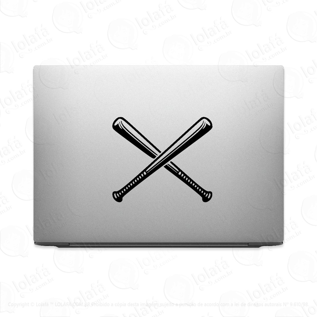 Adesivo Para Notebook Basebol Esporte Tacos Baseball Mod:2782