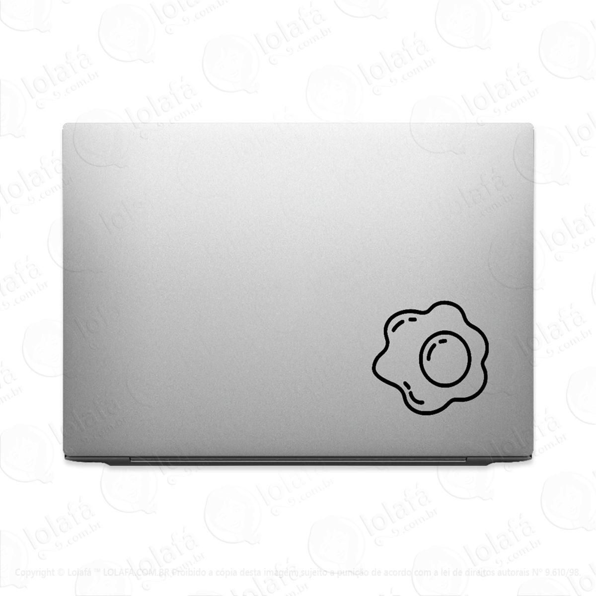 Adesivo Para Notebook Ovo Frito Café Da Manhã Mod:2796