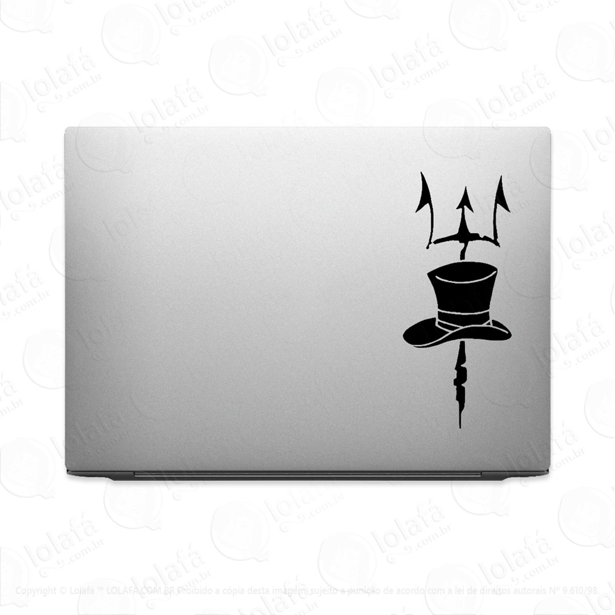 Adesivo Tablet Notebook Pc Exu 7 Encruzilhadas Candomblé Mod:2808