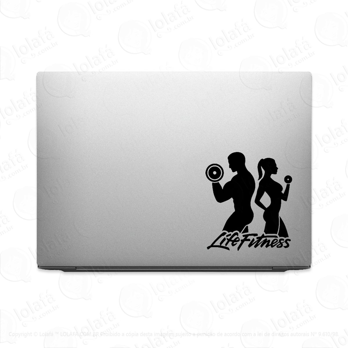 Adesivo Para Notebook Life Fitness Casal Mod:2832