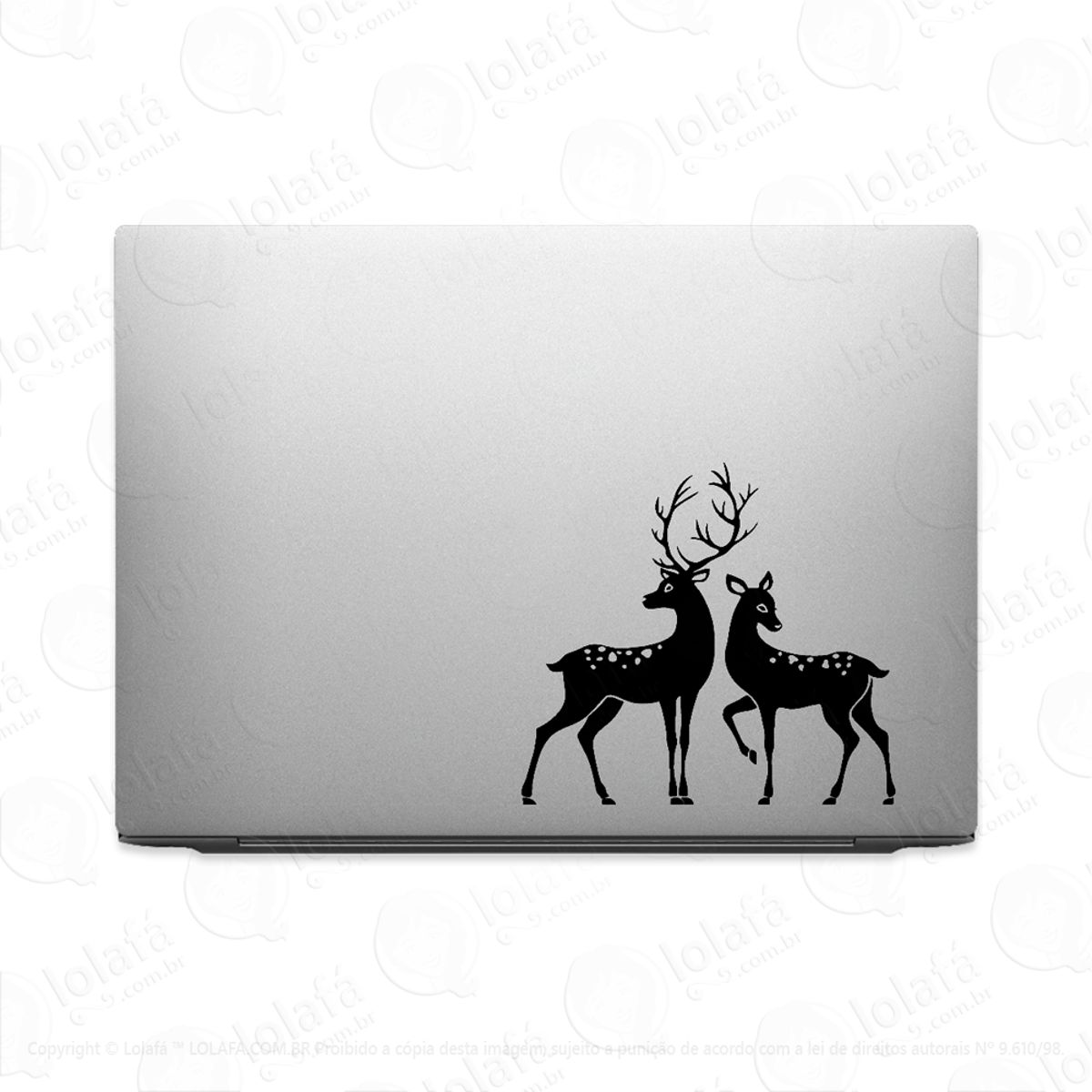 Adesivo Para Notebook Veado Animal Na Natureza Mod:2855