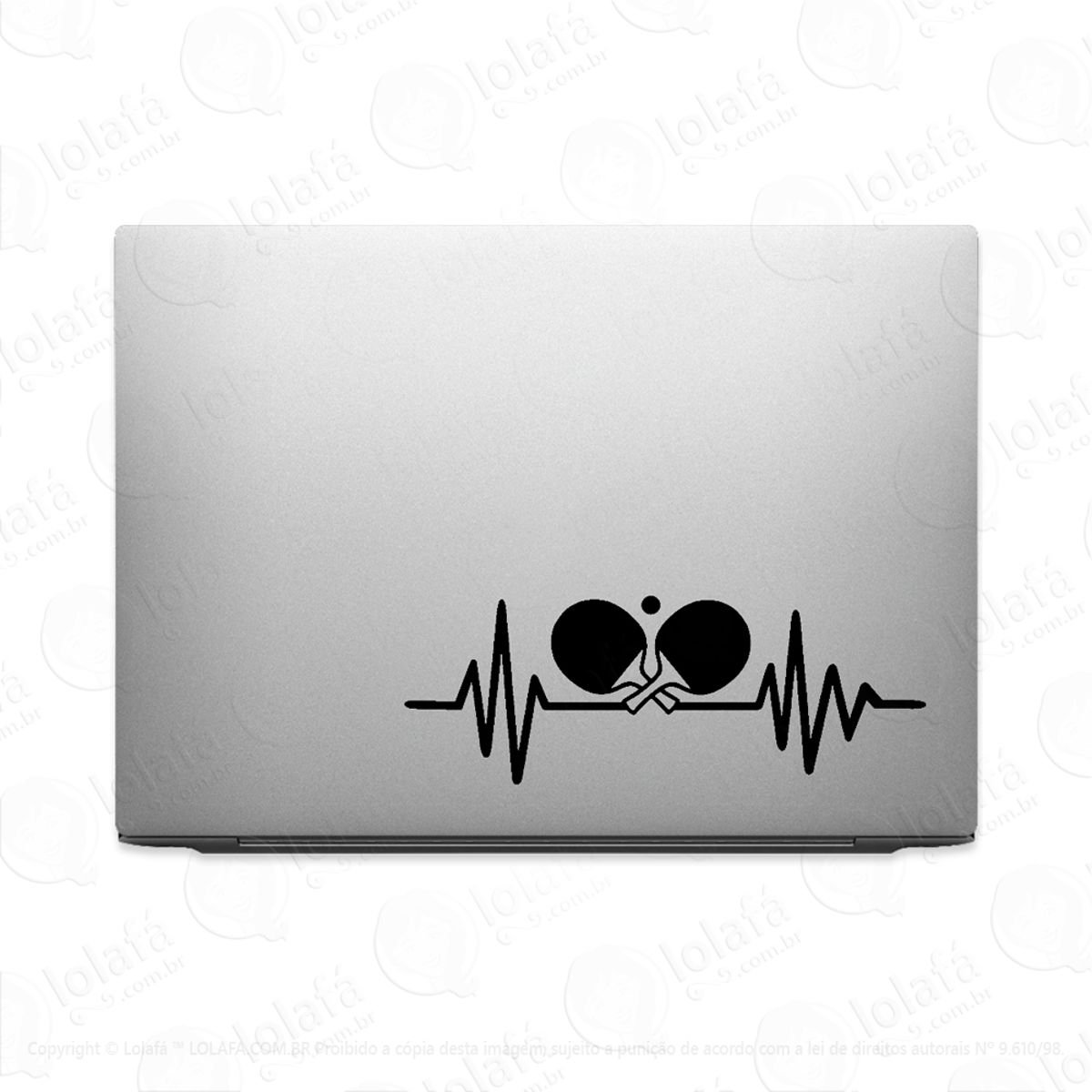Adesivo Para Notebook Paixão Pelo Ping Pong Mod:2864