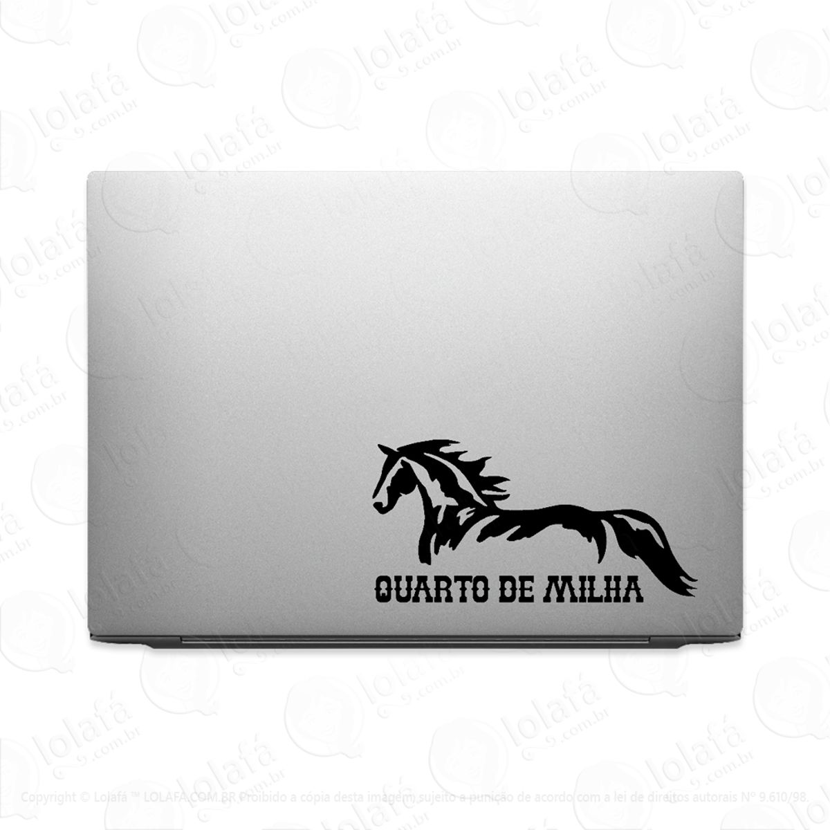 Adesivo Para Notebook Cavalo Quarto De Milha Mod:2876