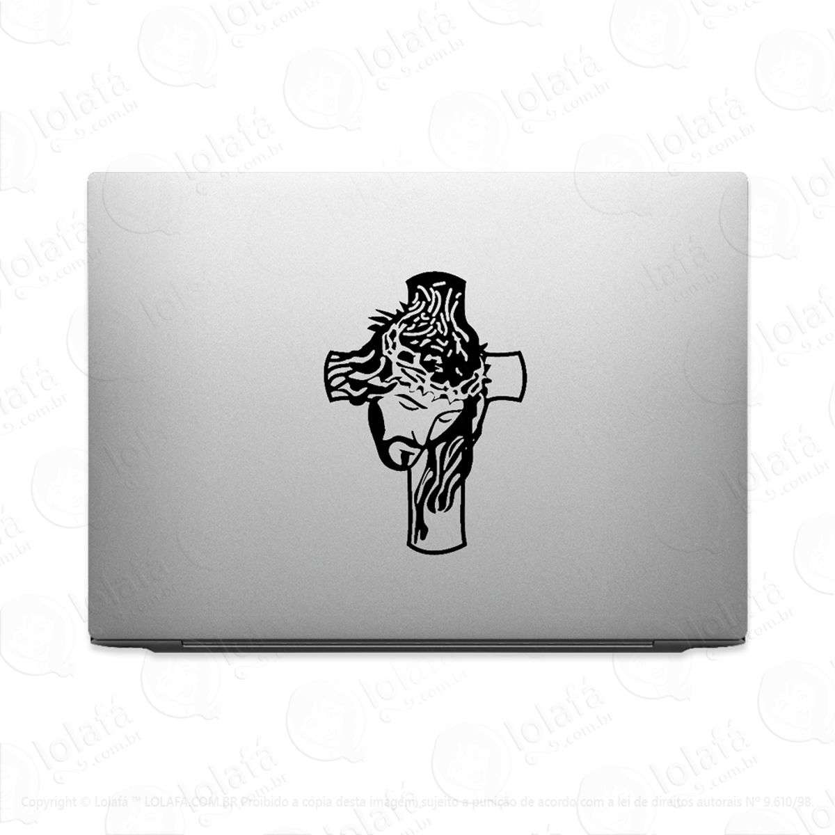 Adesivo Para Notebook Jesus Cristo Coroa Espinhos Mod:2916