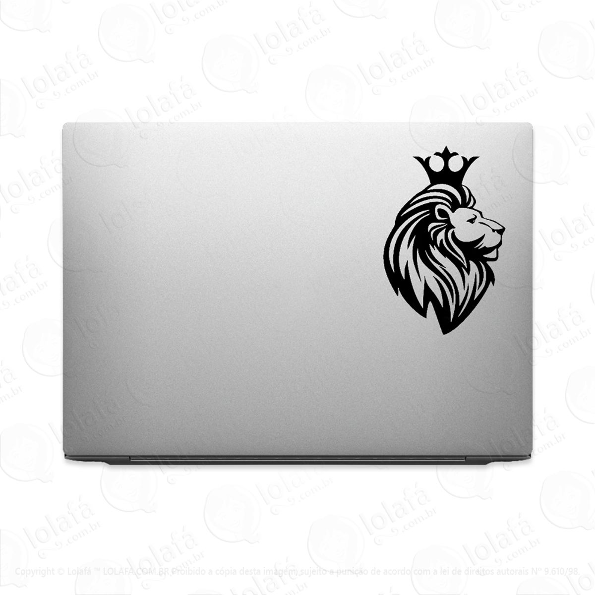 Adesivo De Notebook Rei Leão Coroado Mod:2919