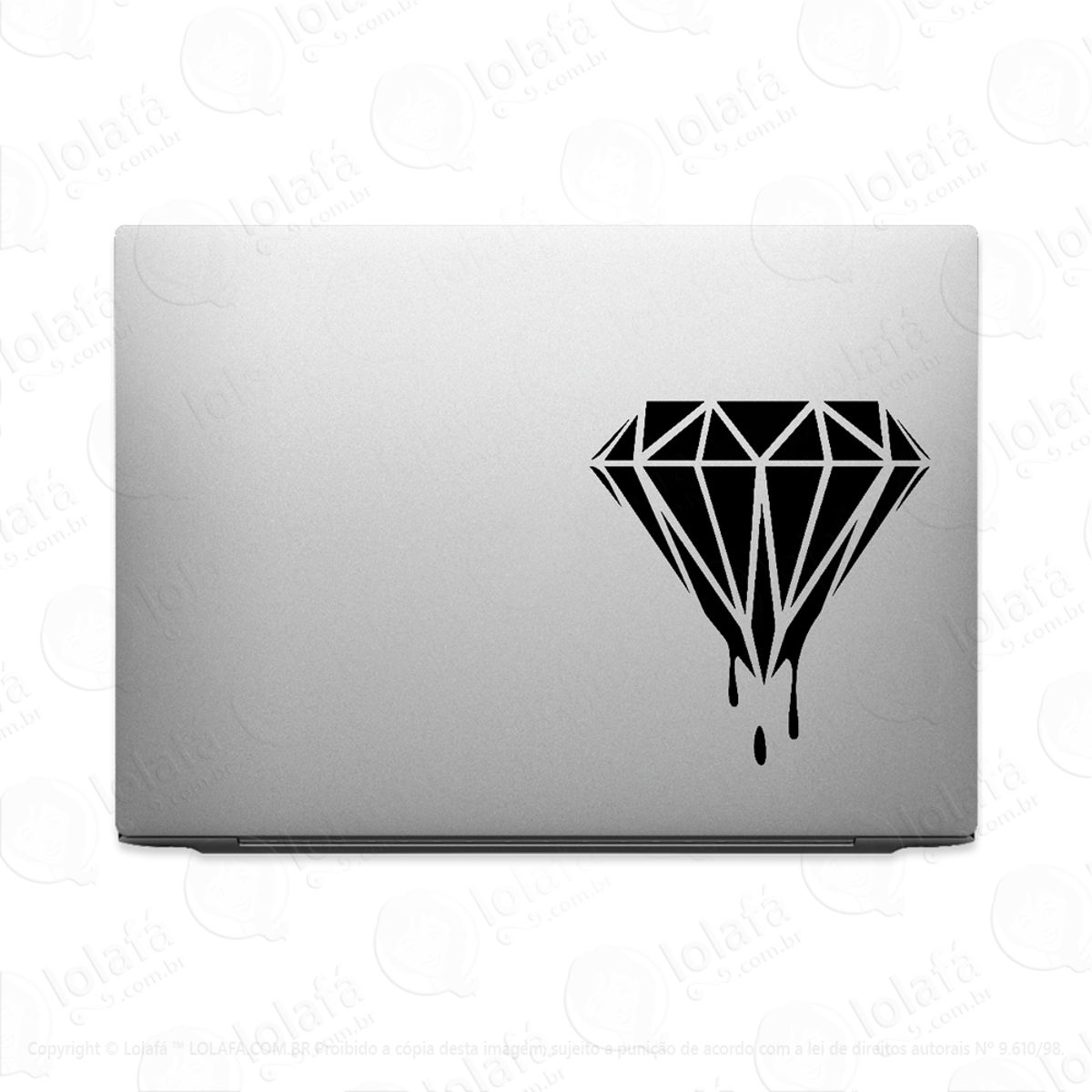 Adesivo Para Notebook Diamante Brilhante Joia Mod:2935