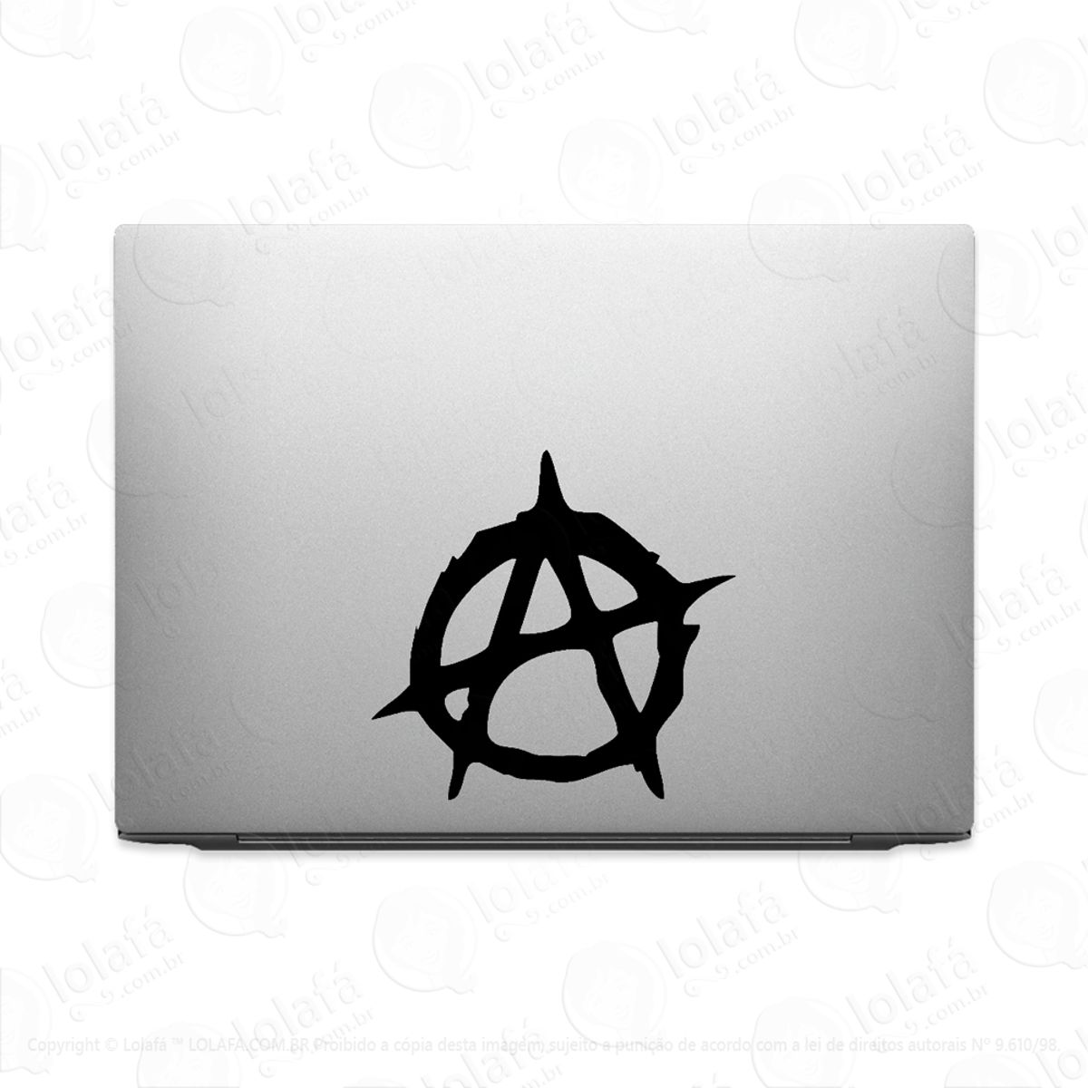 Adesivo Tablet Notebook Anarquia Símbolo Mod:2940