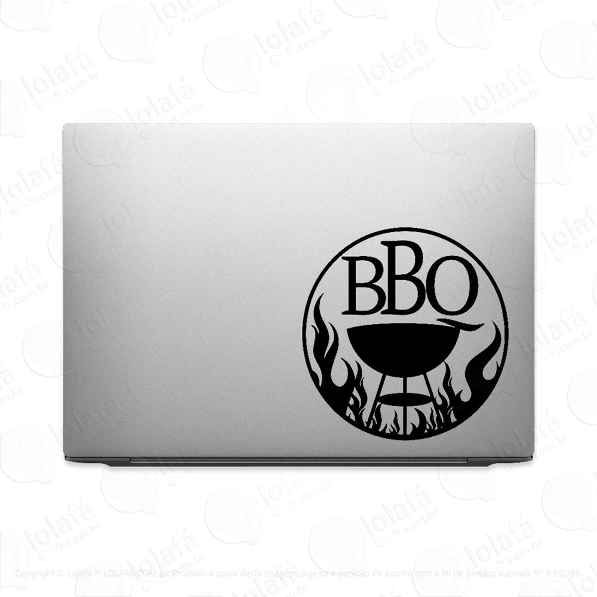 Adesivo Para Notebook Bbq Churrasco Assado Cozinar Mod:2956