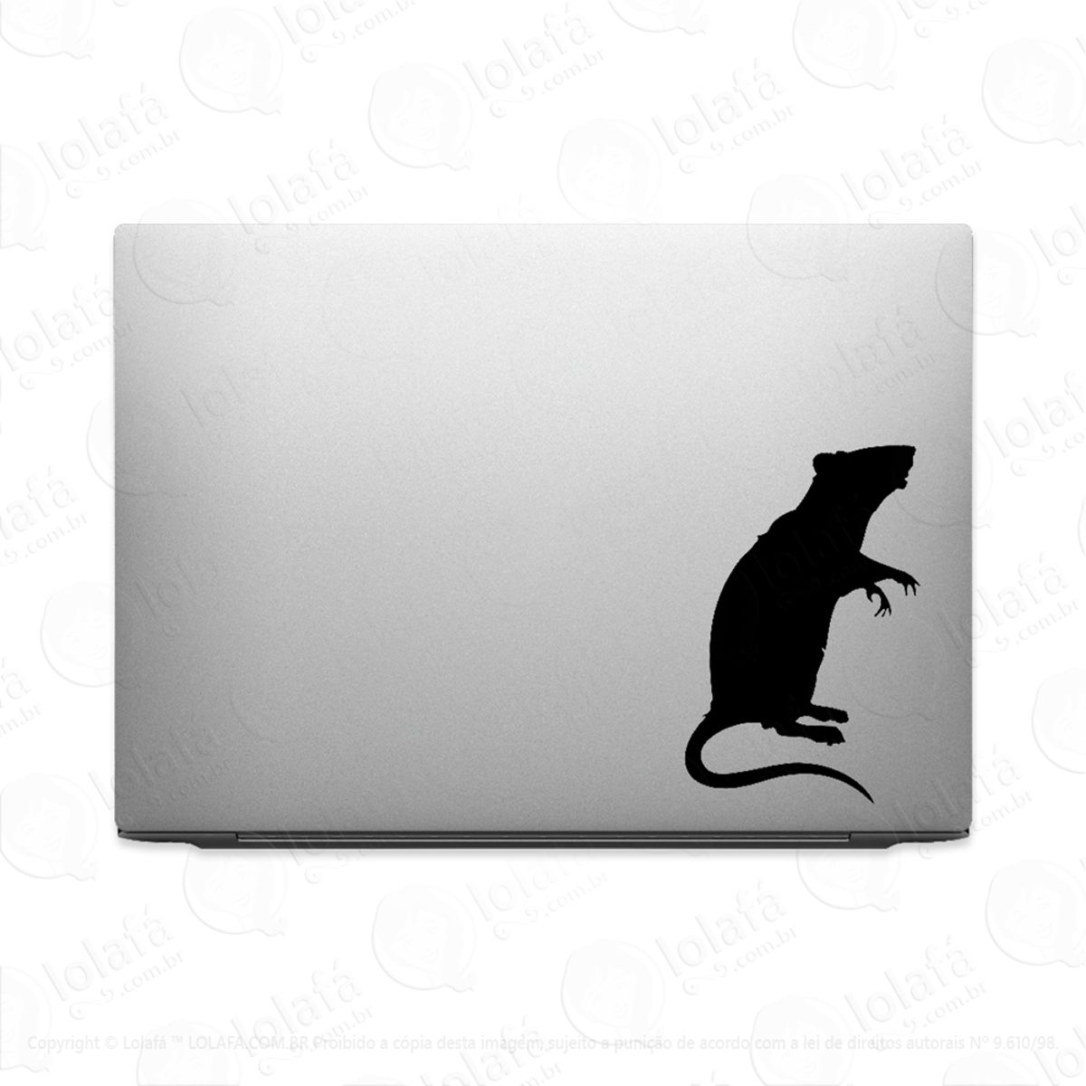 Adesivo Para Notebook Roedor Rato De Pé Ratazana Mod:2960