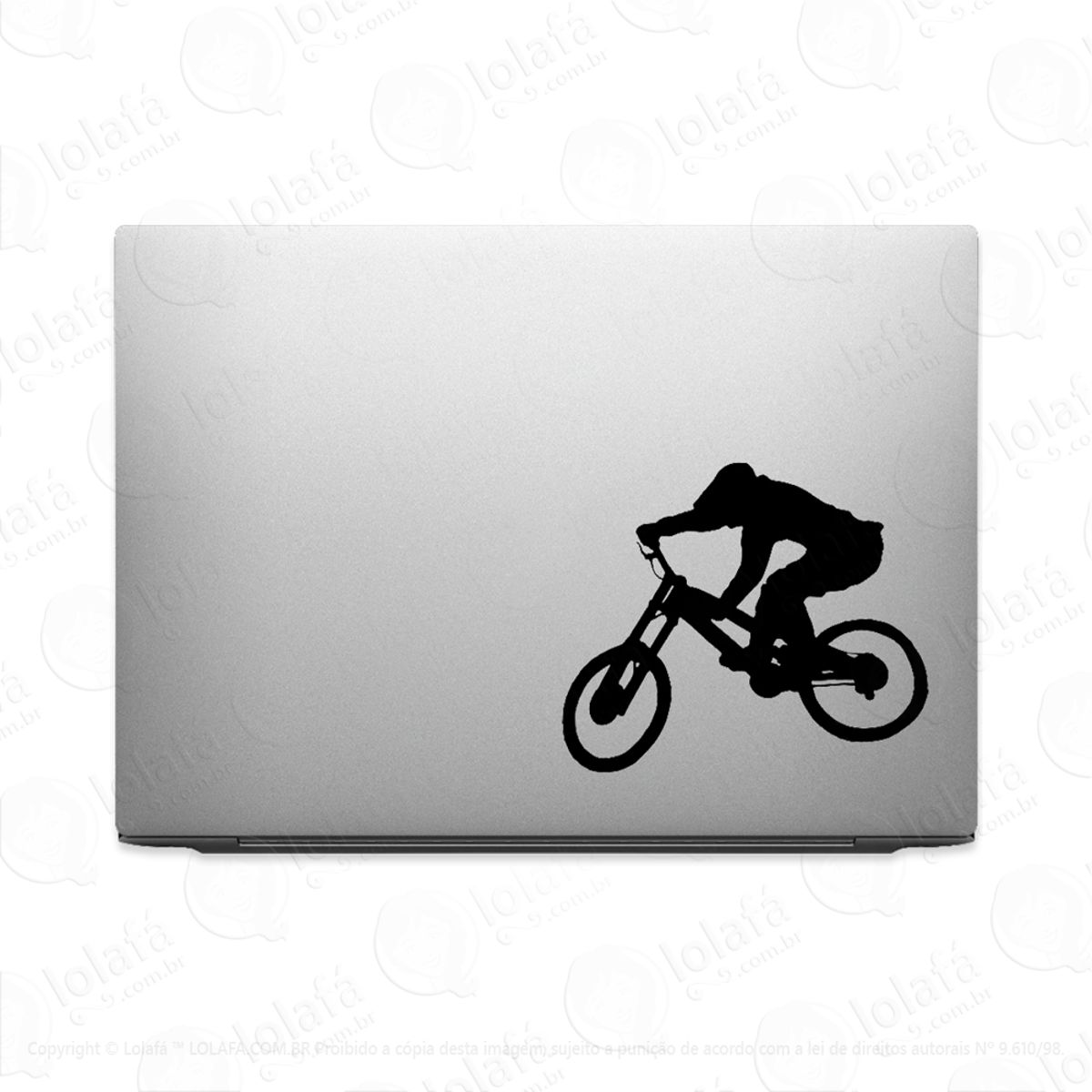 Adesivo Para Notebook Mountain Bike Bicicleta Atleta Mod:2965