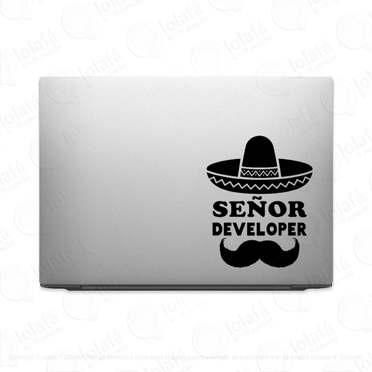 Adesivo Para Notebook Desenvolvedor Sênior Programação Mod:2978