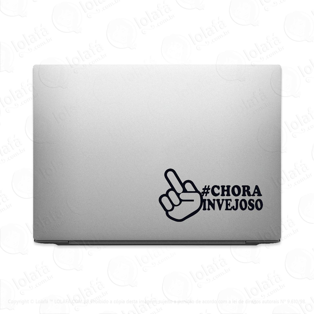 Adesivo Para Notebook Chora Invejoso Dedo Mod:2985