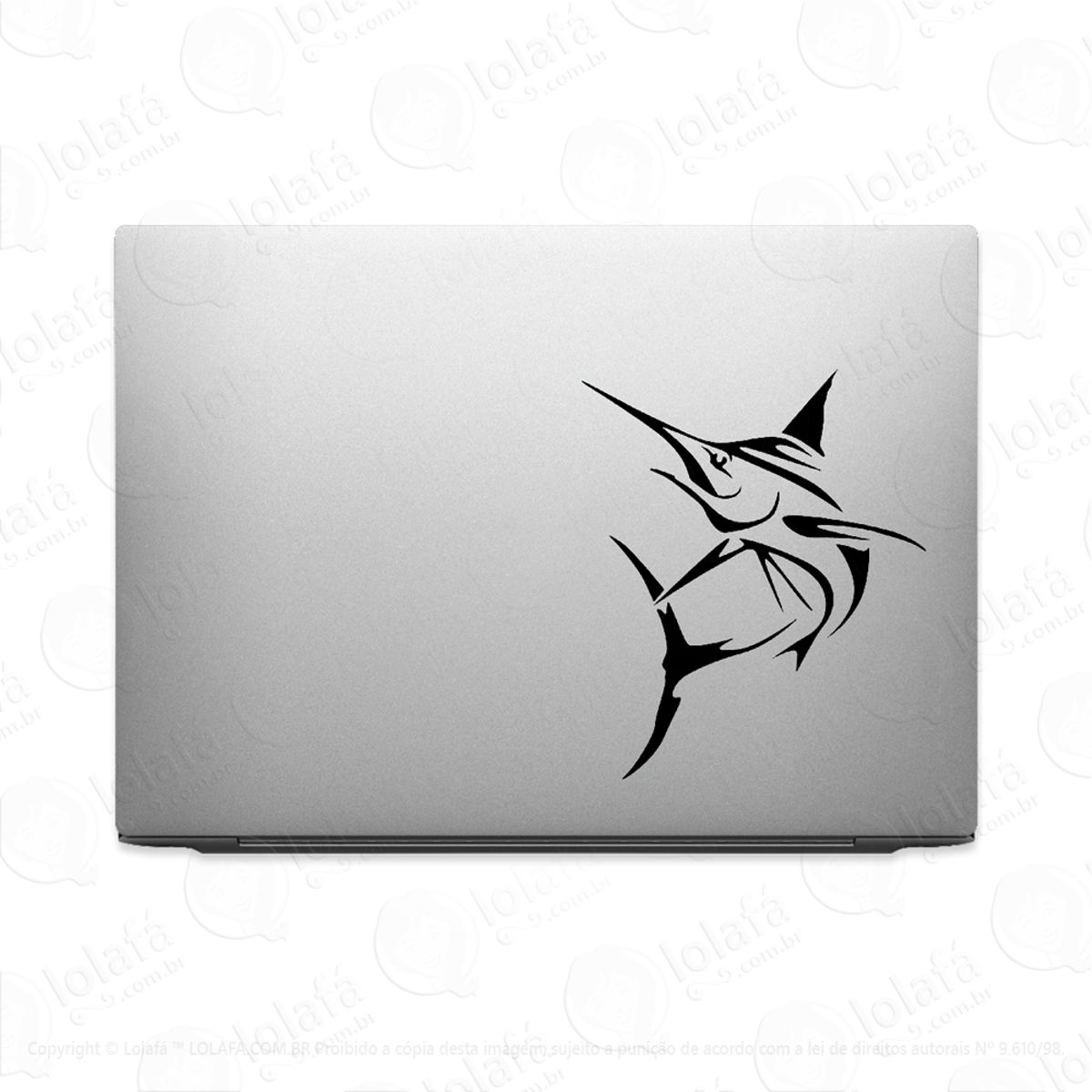 Adesivo Para Notebook Pescaria Peixe Espada Marlin Mod:2991