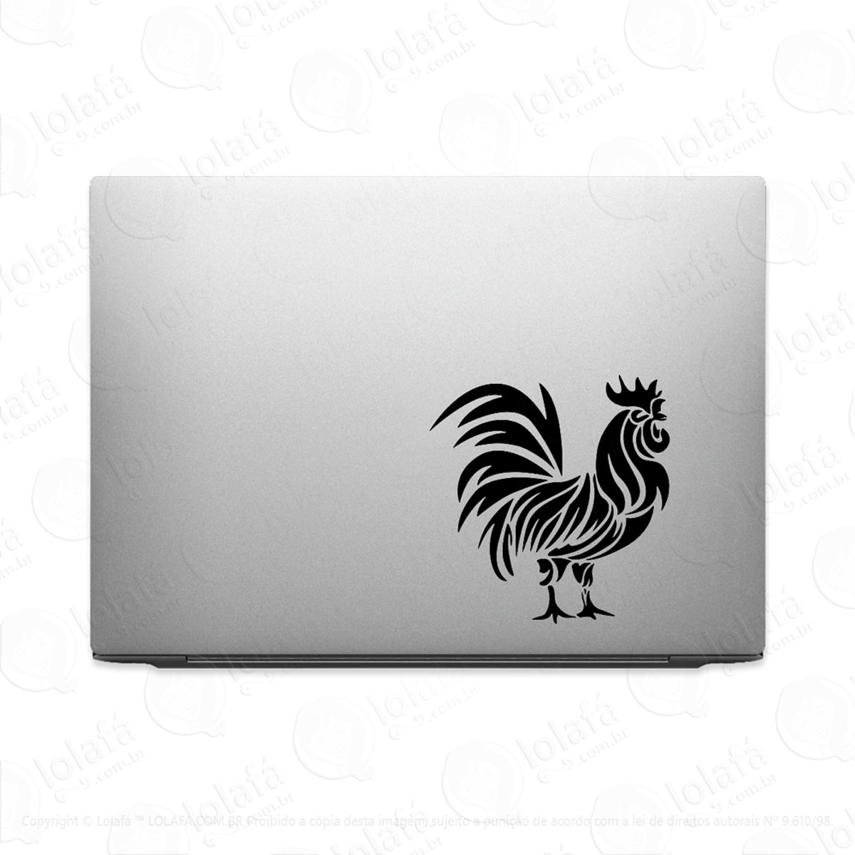 Adesivo Para Notebook Galo Animal Tribal Mod:3007