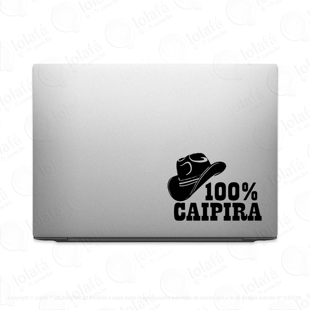 Adesivo Para Notebook 100% Caipira Mod:3014