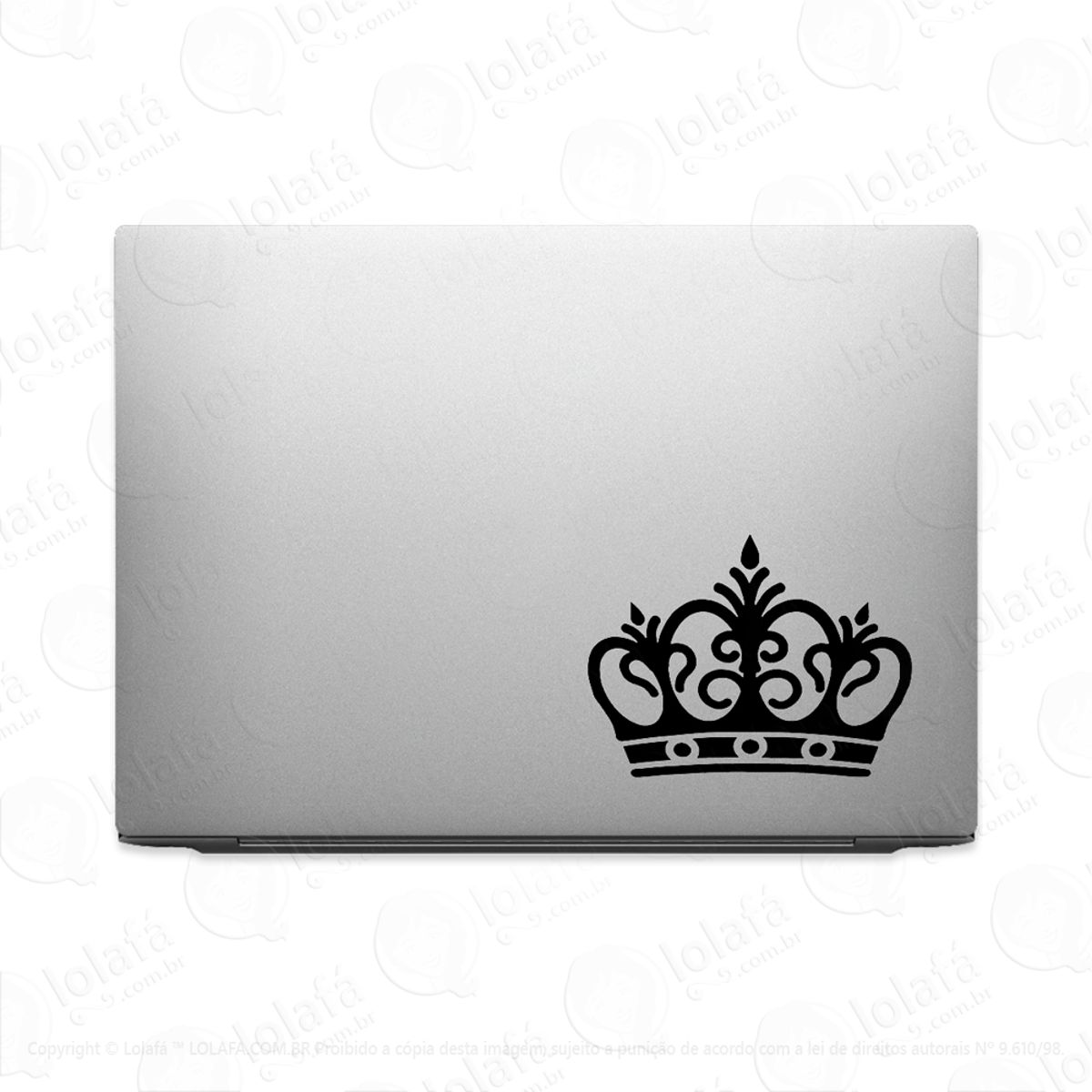 Adesivo Para Notebook Coroa Rainha Mod:3018