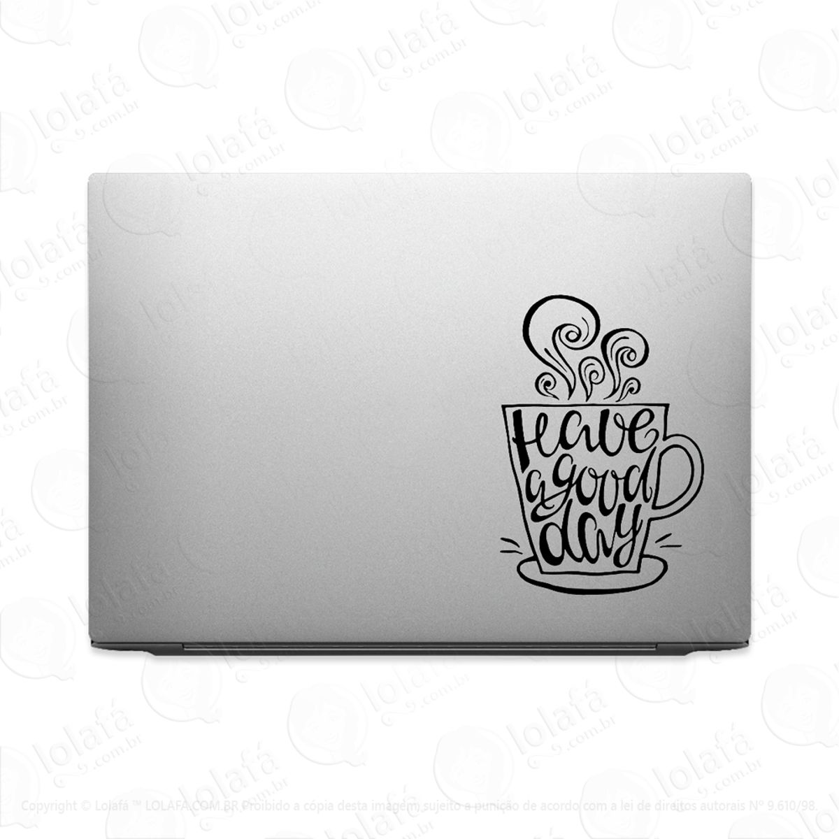 Adesivo Para Notebook Tenha Um Bom Dia Mod:3020