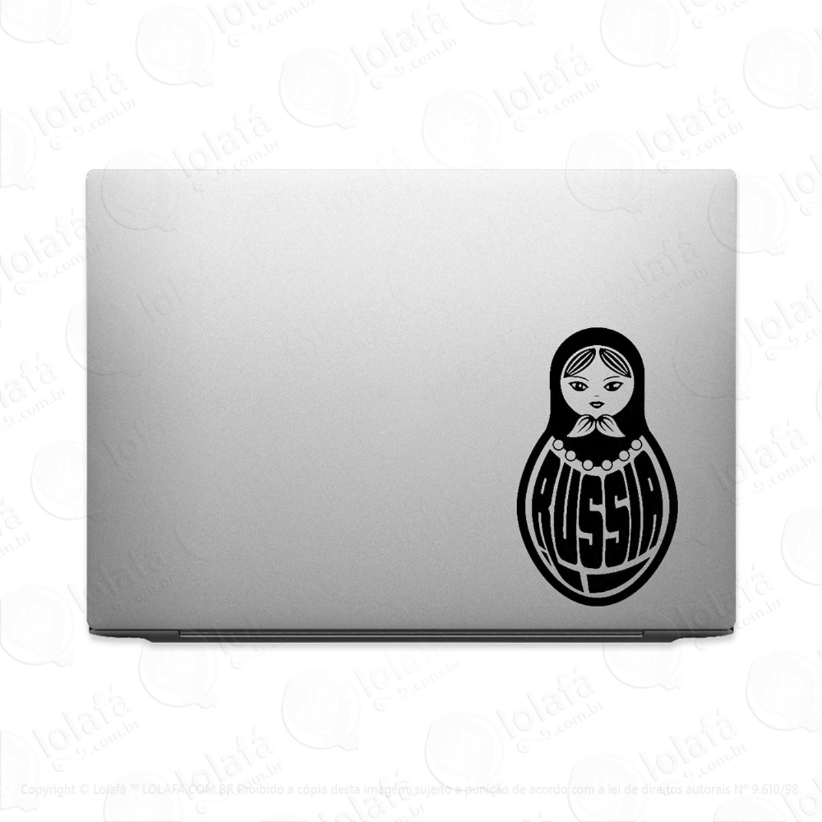 Adesivo Para Notebook Boneca Matrioska Russa Mod:3024
