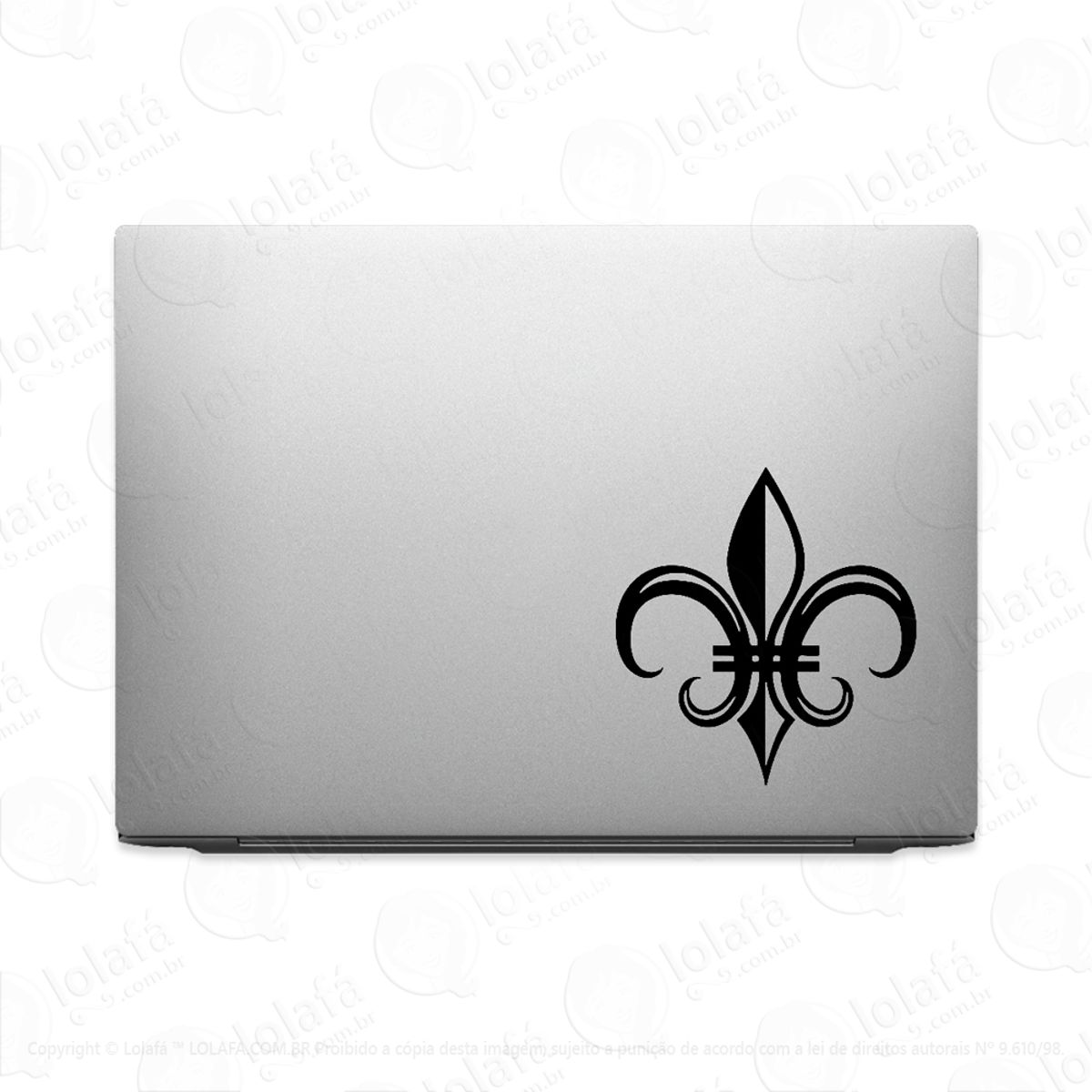 Adesivo Para Notebook Flor De Lis Mod:3031