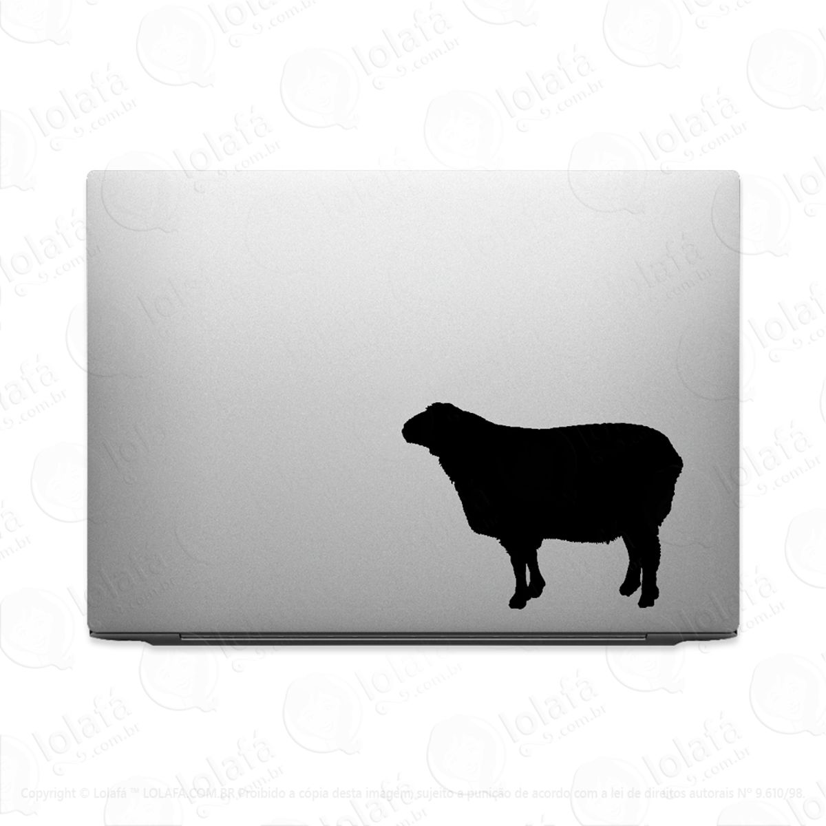 Adesivo Para Notebook Silhueta Carneiro Mod:3057