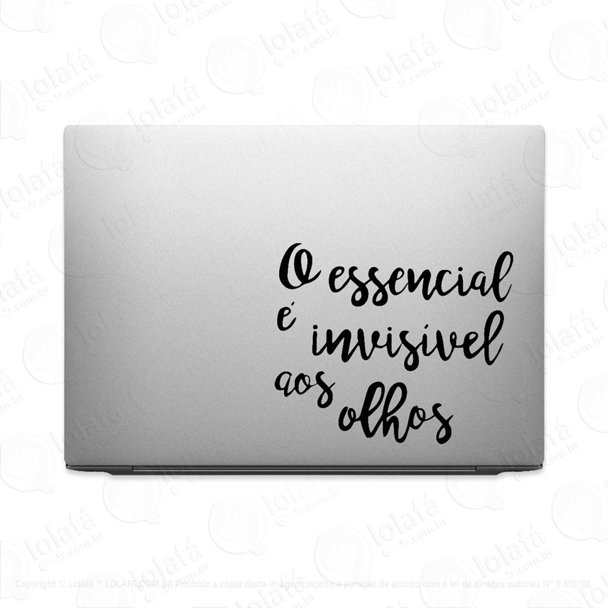 Adesivo Para Notebook O Essencial É Invisível Aos Olhos Mod:3066