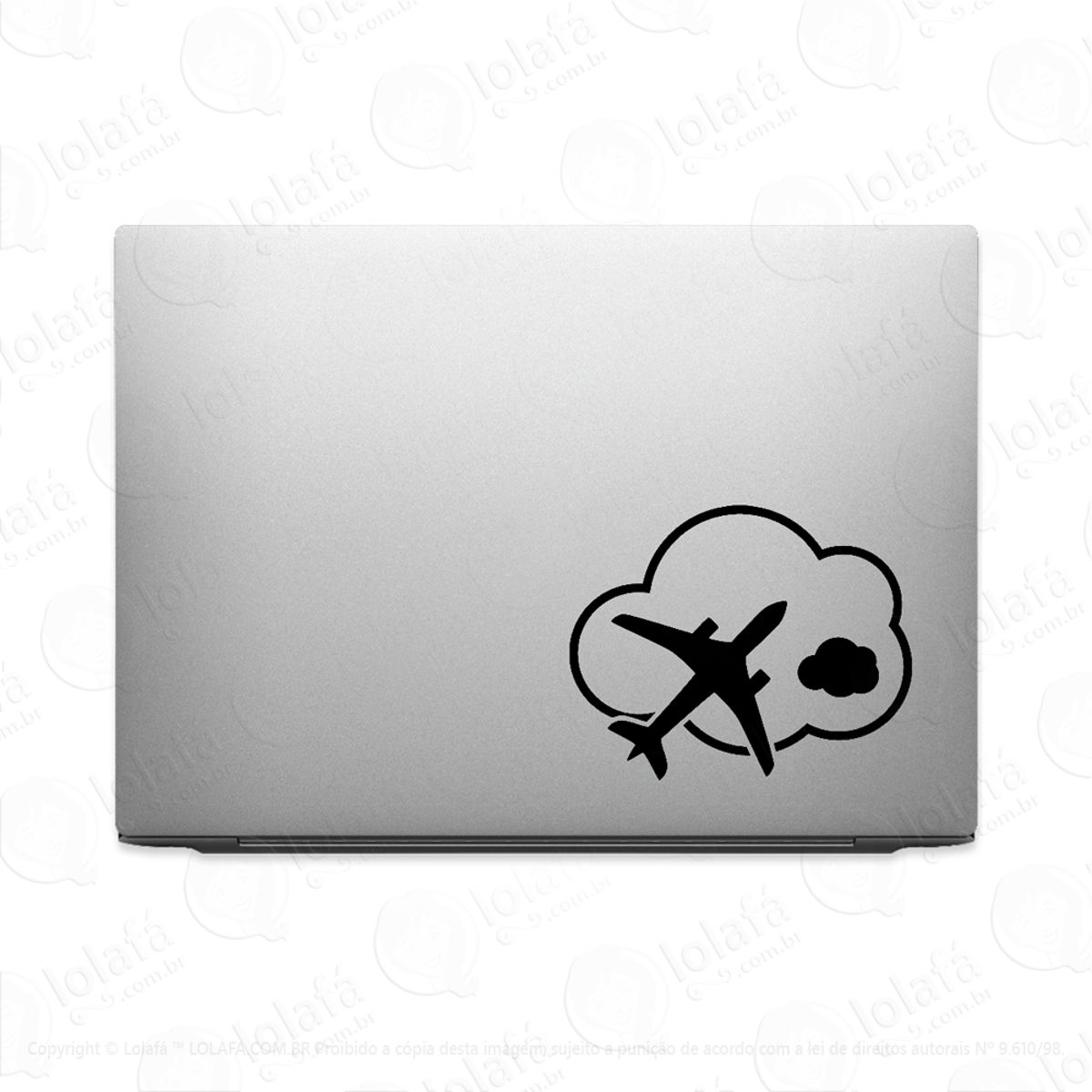 Adesivo Para Notebook Aeronave No Céu Mod:3076