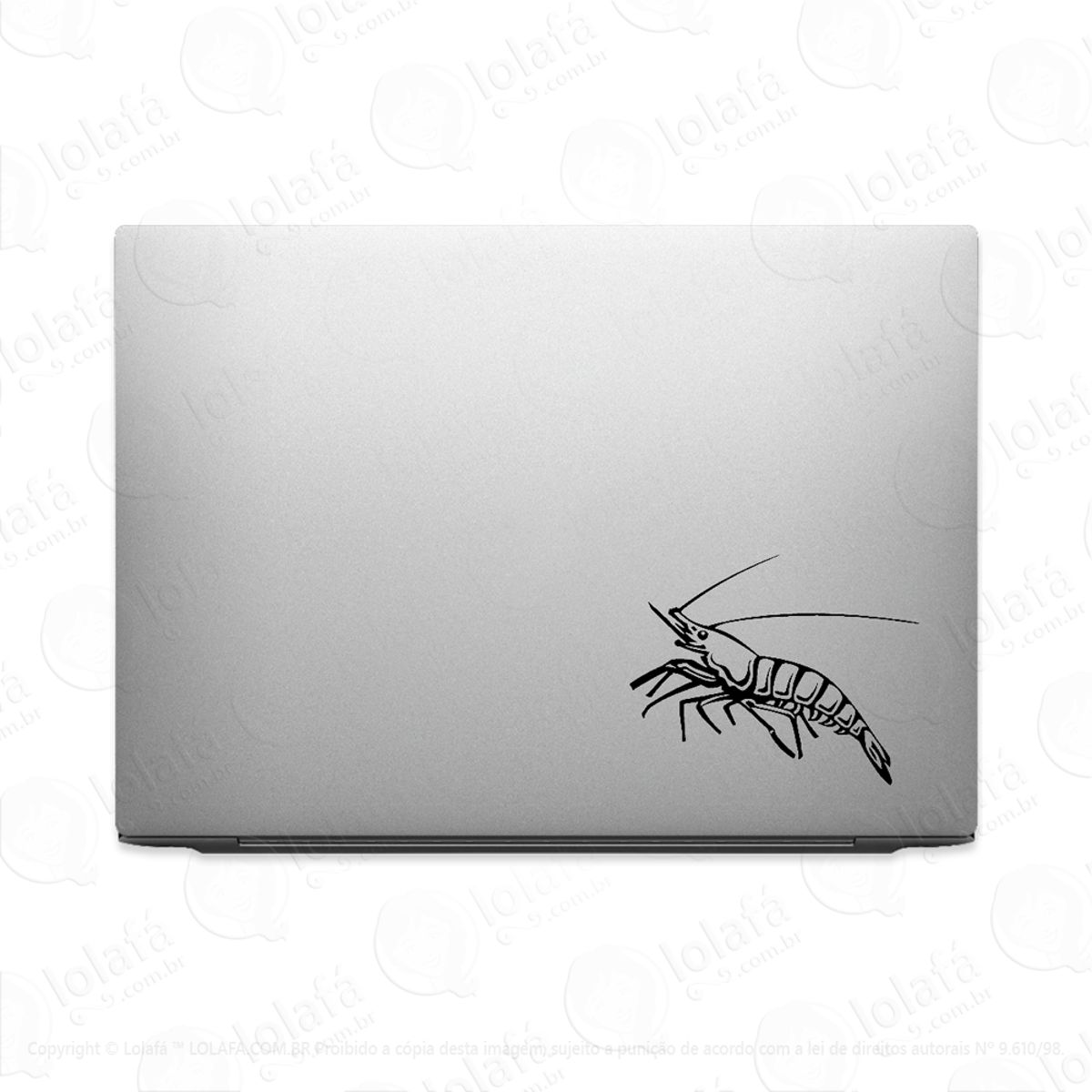 Adesivo Para Notebook Camarão Mod:3079