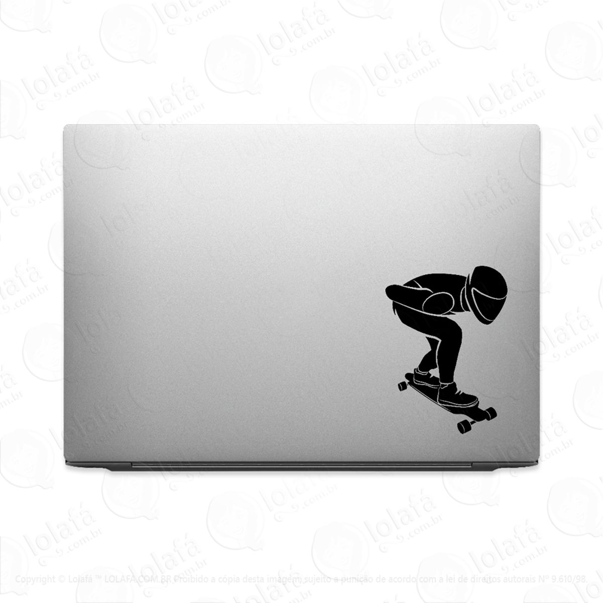 Adesivo Para Notebook Longboarding Atleta Longboard Mod:3097