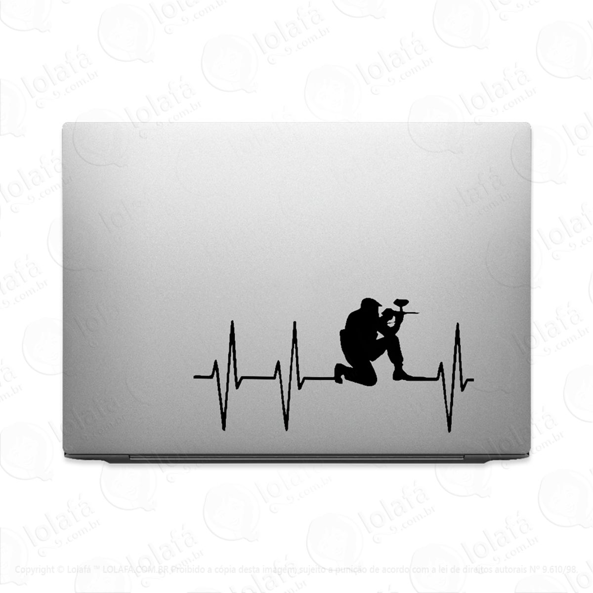 Adesivo Para Notebook Batimentos Paintball Esporte Mod:3110