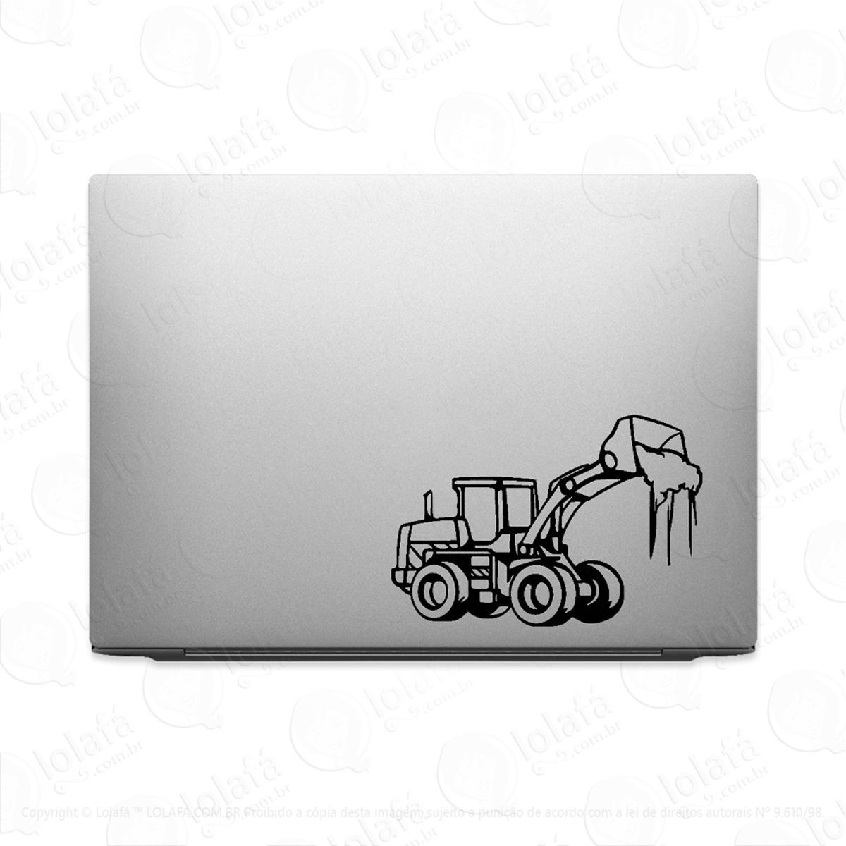Adesivo Para Notebook Pá Carregadeira Trator Mod:3126