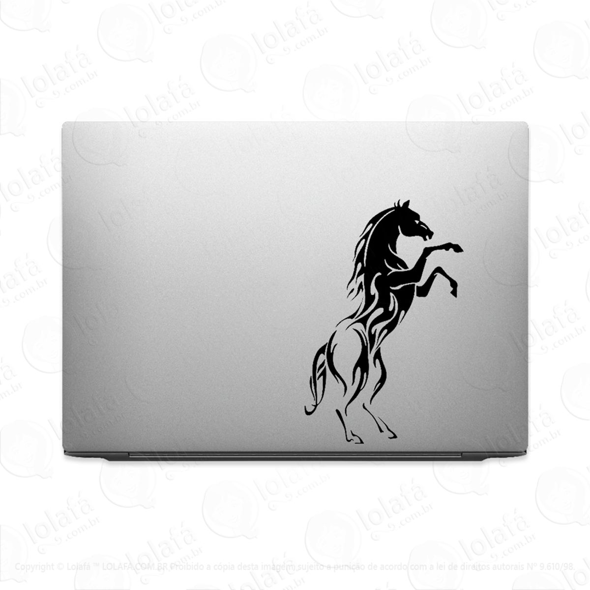 Adesivo Para Notebook Cavalo Selvagem Estilo Tribal Mod:3182