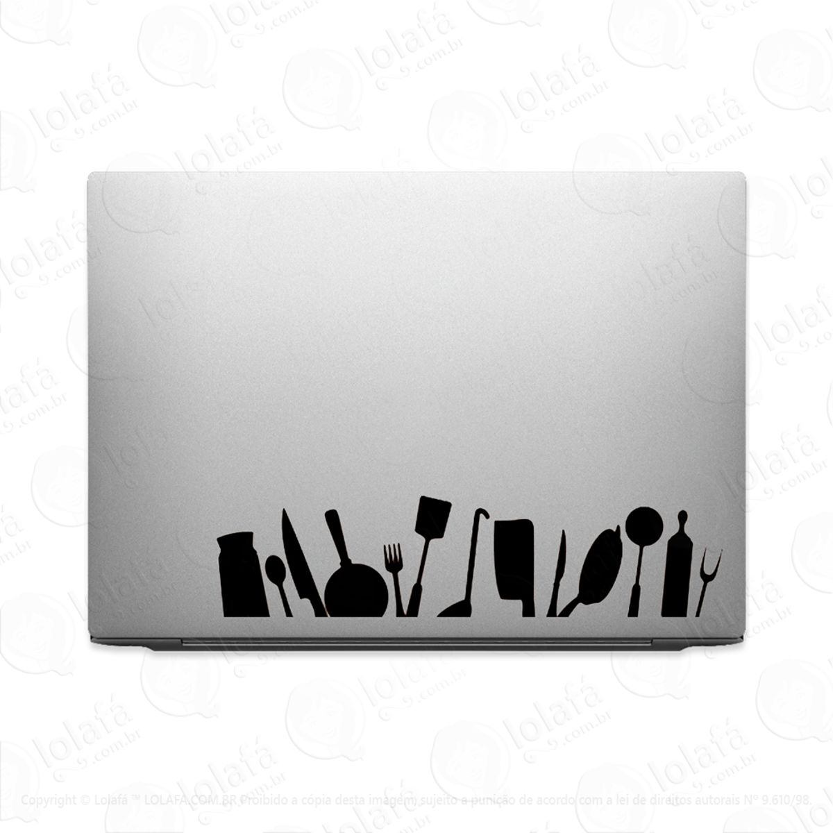 Adesivo Para Notebook Utensílios Cozinha Mod:3199