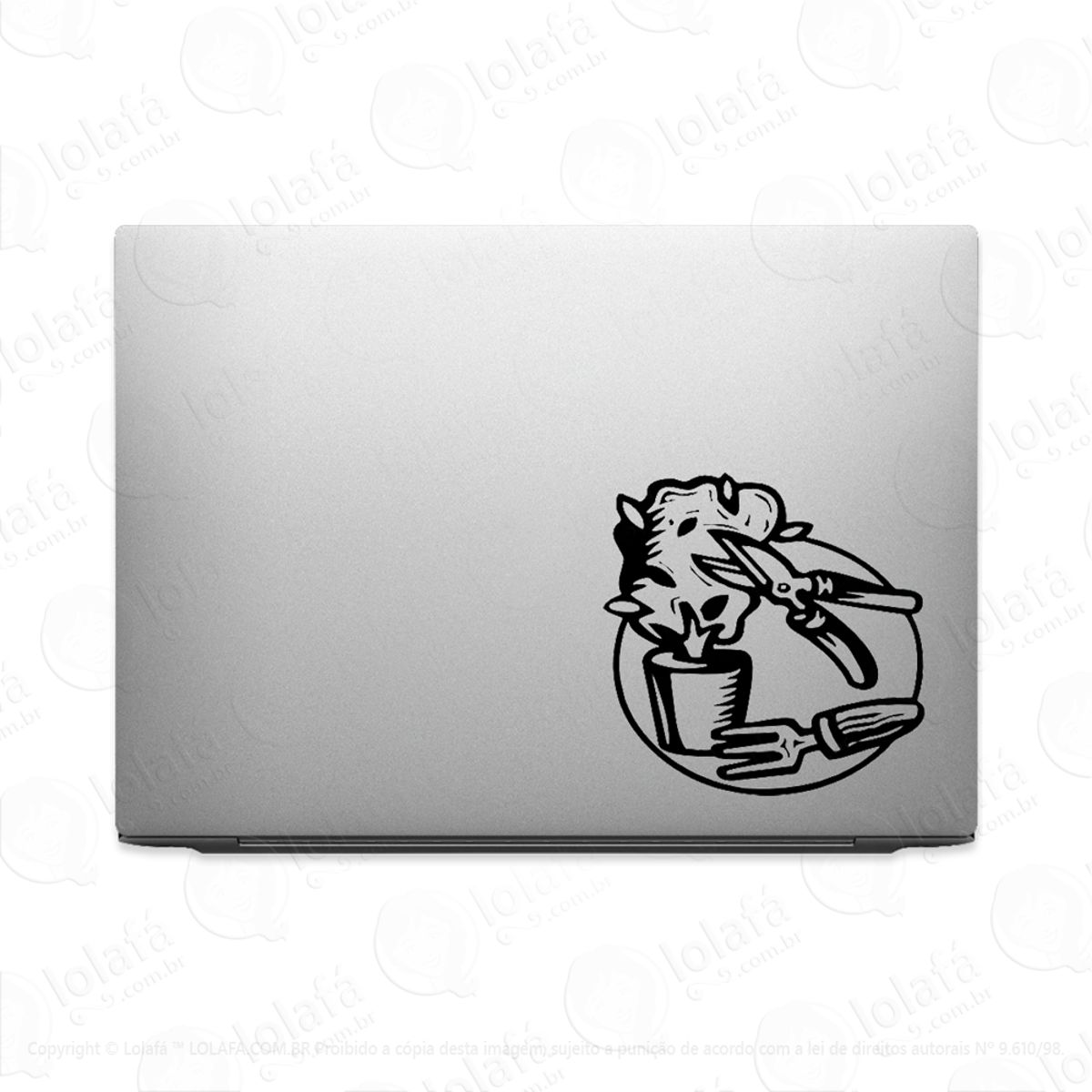 Adesivo Para Notebook Jardineiro Jardim Jardinagem Mod:3206