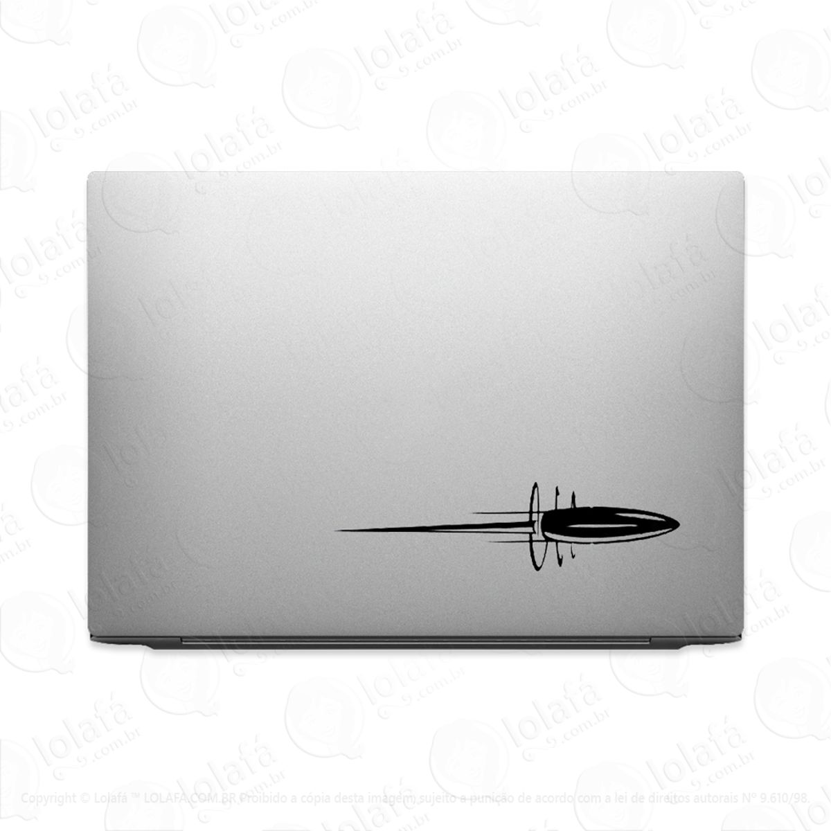 Adesivo Para Notebook Tiro Bala Em Curso Projétil Mod:3208